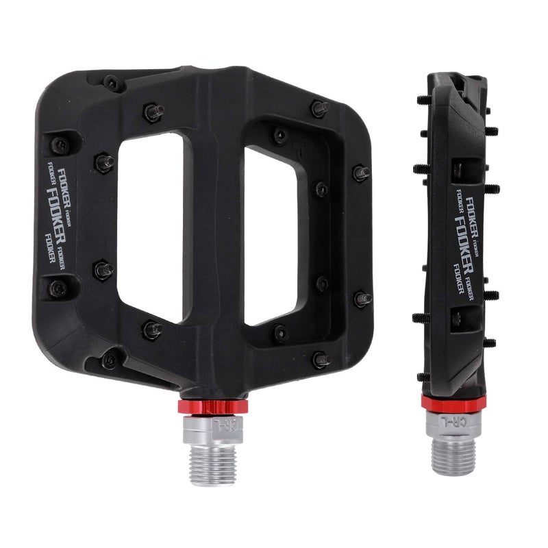 FOOKER MTB Pedals Mountain Bike Pedals 3 Bearing Non-Slip Lightweight Nylon Fiber Bicycle Platform Pedals for BMX MTB 9/16" - Image 4